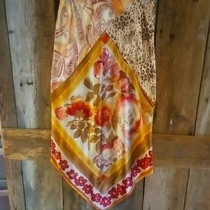 Multi print handkerchief style skirt